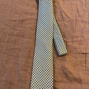 Robert Talbott Black and White Geometric Tie
